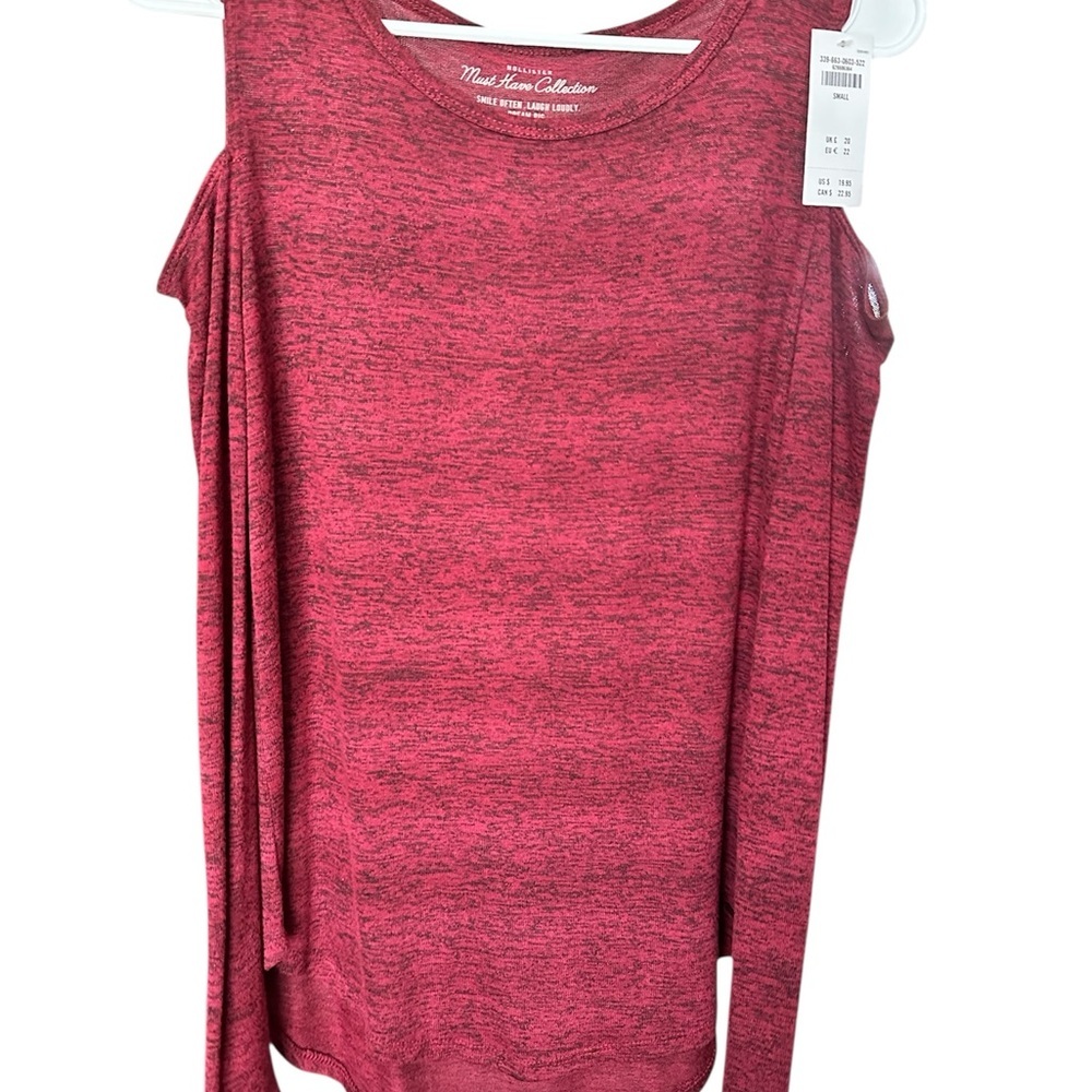 NWT Hollister open Shoulder Knit Long Sleeve Size Small Casual Y2K holiday